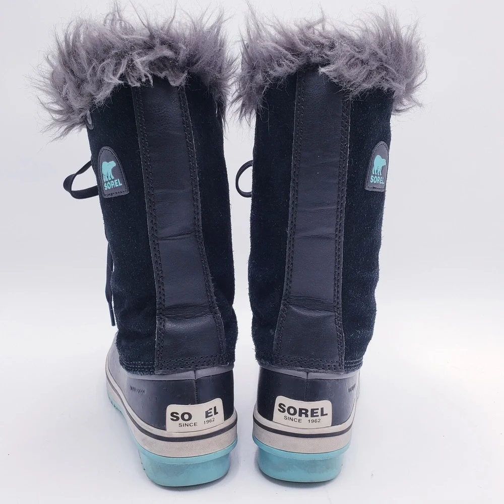 Sorel Youth 6 Womens‎ 7.5 Tofino II Suede Waterproof Winter Boots Fur Trim